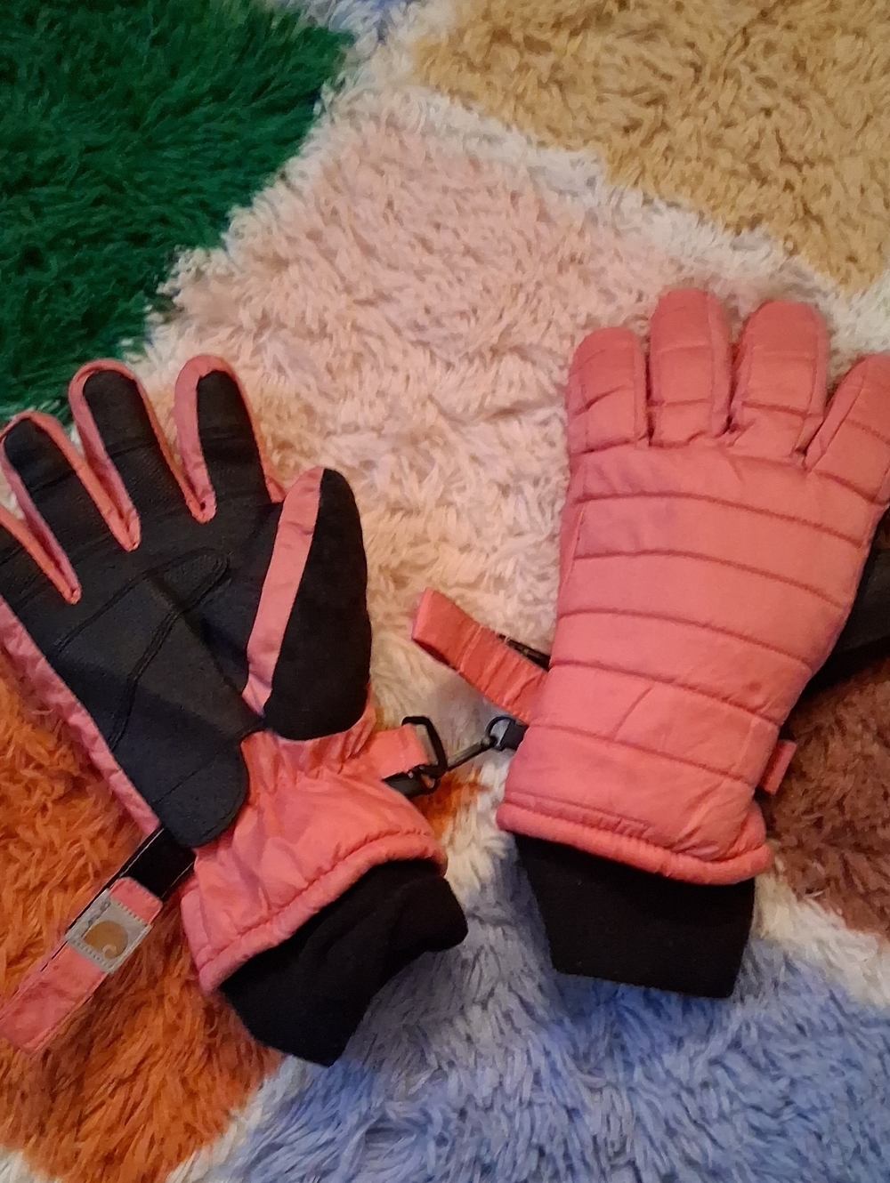 Carhartt Pink Snow Gloves Size Womens Small